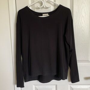 Franc long sleeve black boxy tee